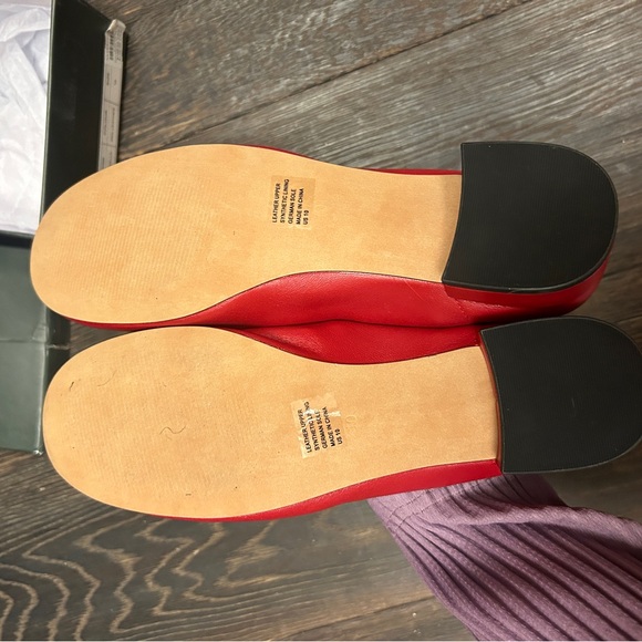 Anthropologie Silent D Red Ballet Pump - Picture 7 of 9